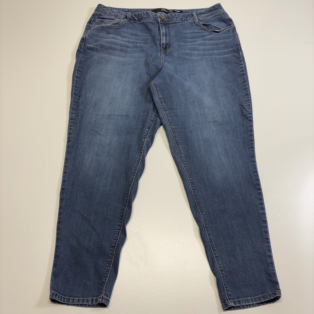 1822 Denim Adrianna Jeans Women 20W Blue Stretch Skinny Slim Plus Size